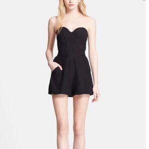 Parker Black Silk Romper